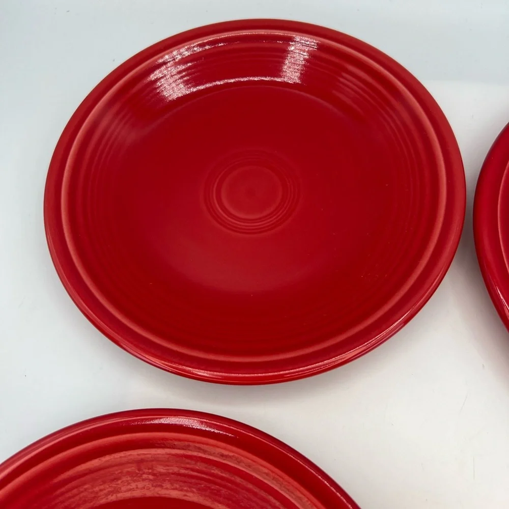 FIESTAWARE  Set of 4 Scarlet Red 7.25